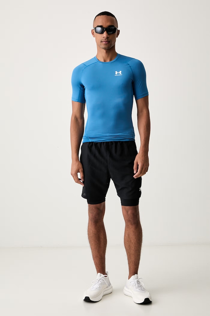 Under Armour T-shirt treningowy męski HG Armour Comp 1361518.430 niebieski AW26