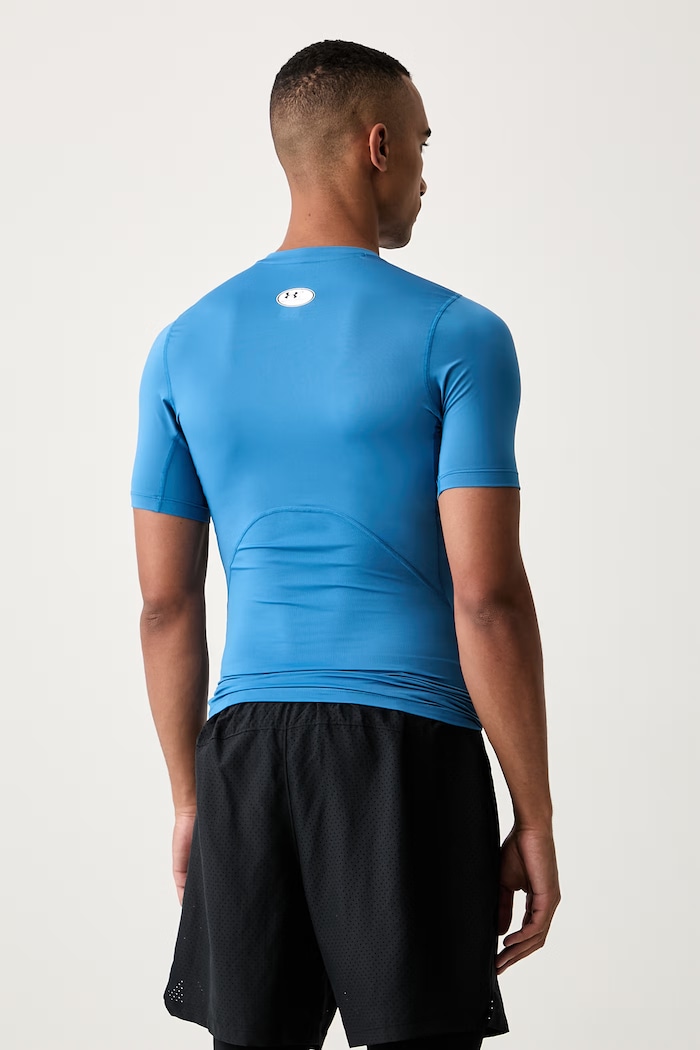Odzież Under Armour T-shirt treningowy męski HG Armour Comp 1361518.430 niebieski