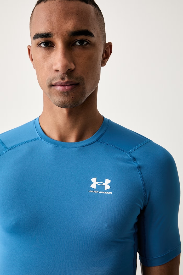 Under Armour T-shirt treningowy męski HG Armour Comp niebieski 1361518.430