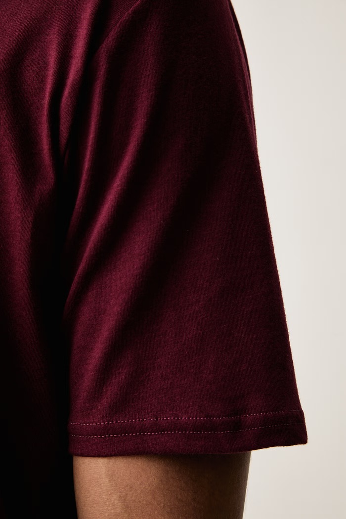T-shirt męski z bawełną SPORTSTYLE LEFT CHEST Under Armour bordowy 1326799.626