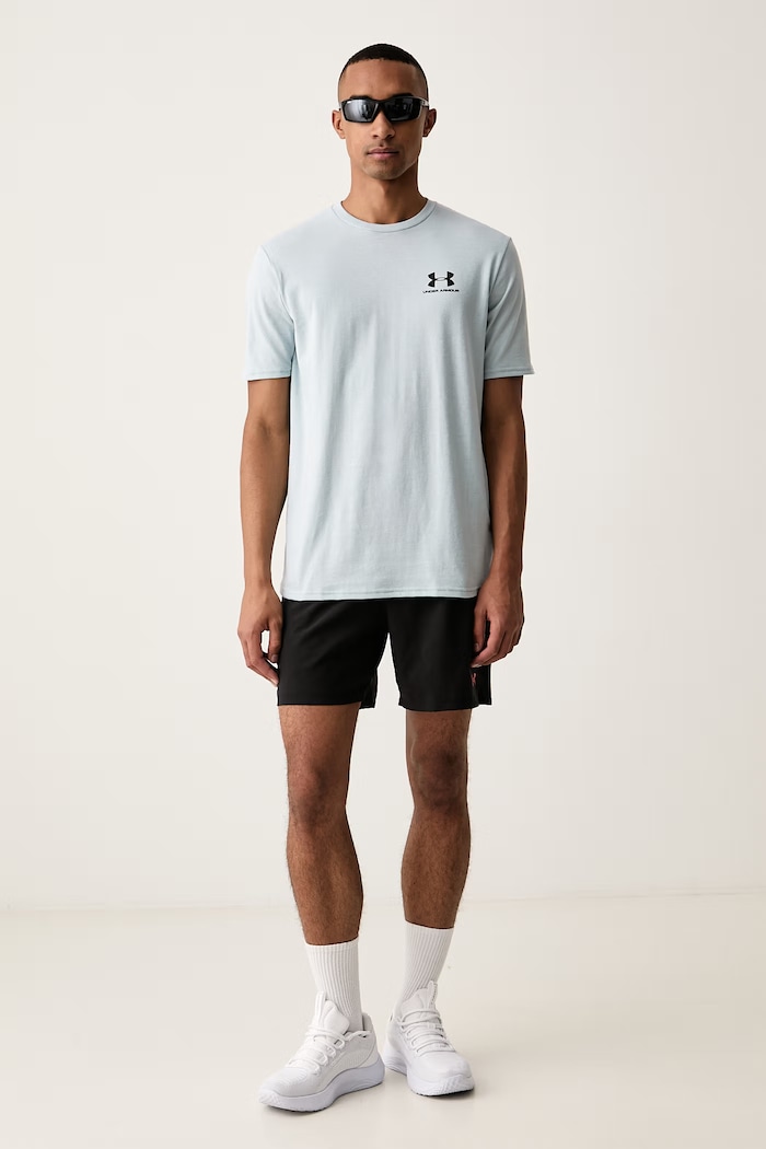Under Armour T-shirt treningowy męski z bawełną SPORTSTYLE LEFT CHEST 1326799.034 niebieski AW26