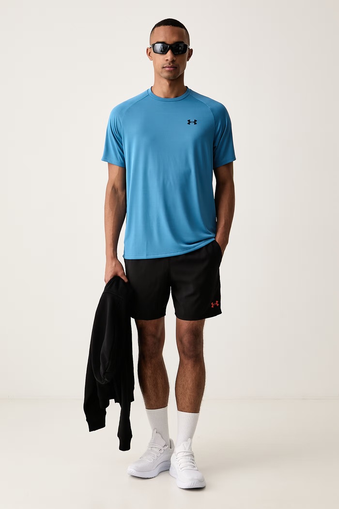 Under Armour T-shirt treningowy męski Tech SS Tee 2.0 1326413.430 niebieski AW26
