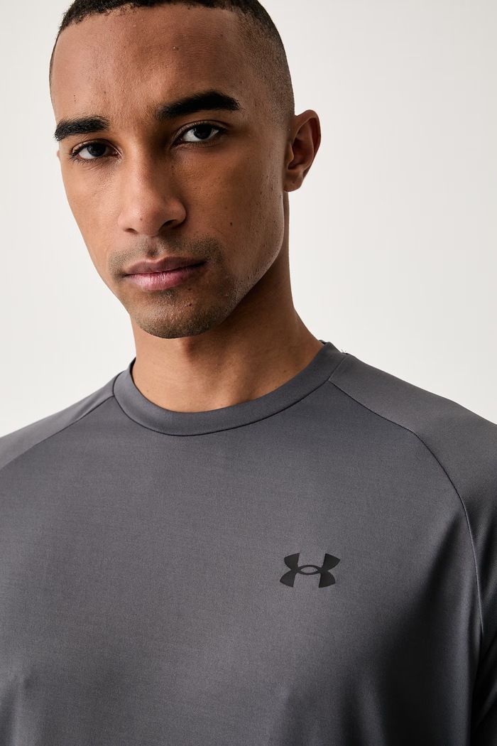 Under Armour T-shirt treningowy męski Tech SS Tee 2.0 szary 1326413.025