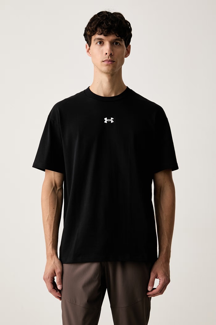 Under Armour T-shirt męski z bawełną czarny 6013618