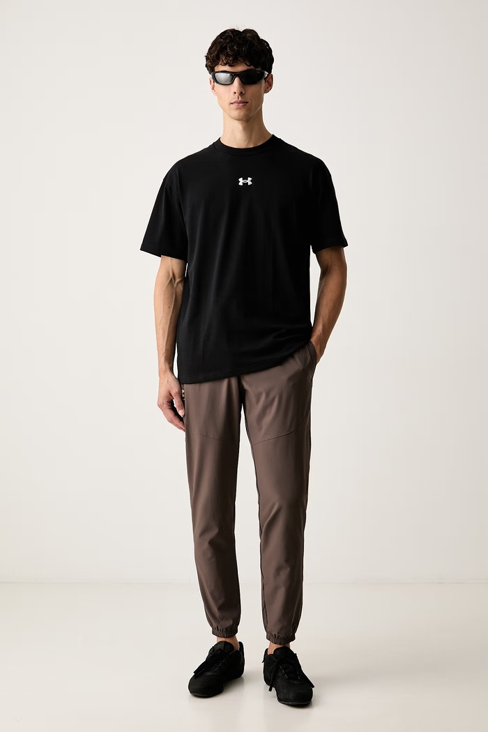 Under Armour T-shirt męski z bawełną 6013618 czarny AW26