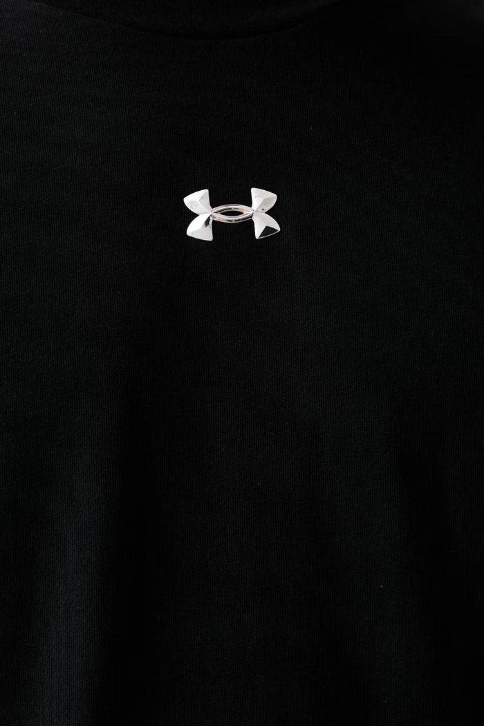 Under Armour T-shirt męski z bawełną 6013618 czarny