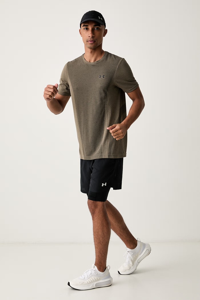 Under Armour t-shirt γυμναστικής ανδρικό Vanish Seamless 6011611 πράσινο AW26
