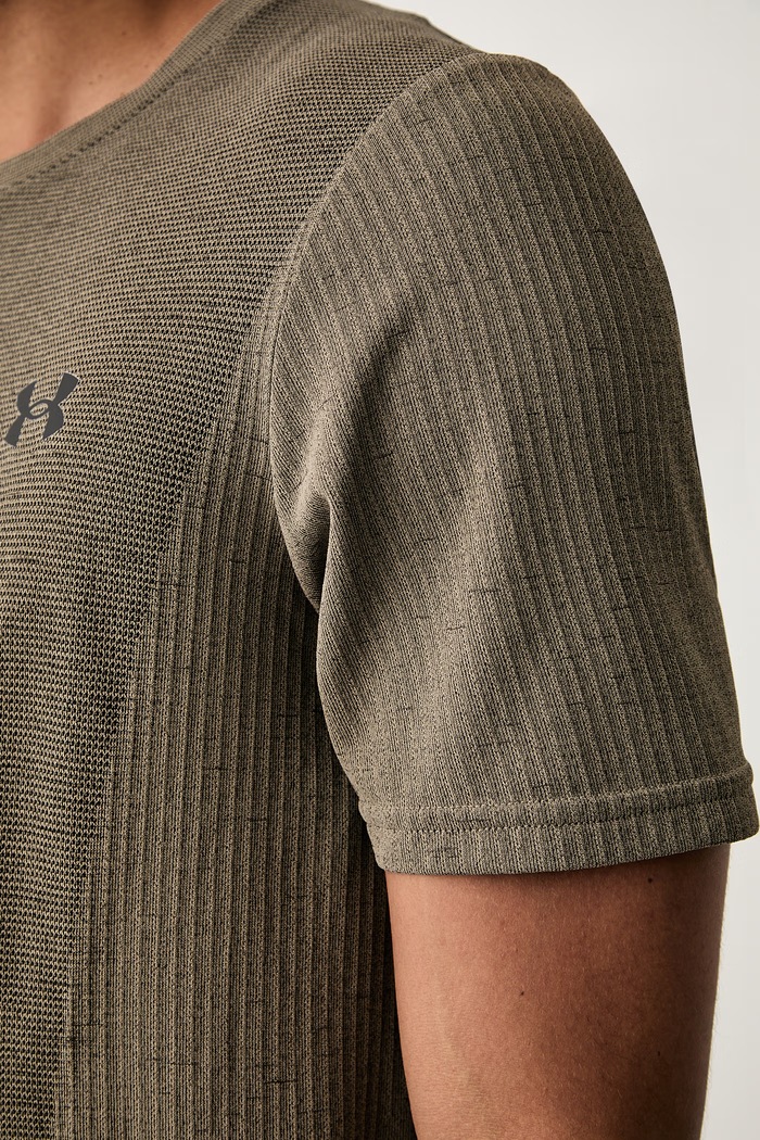 Under Armour t-shirt γυμναστικής ανδρικό Vanish Seamless 6011611 πράσινο