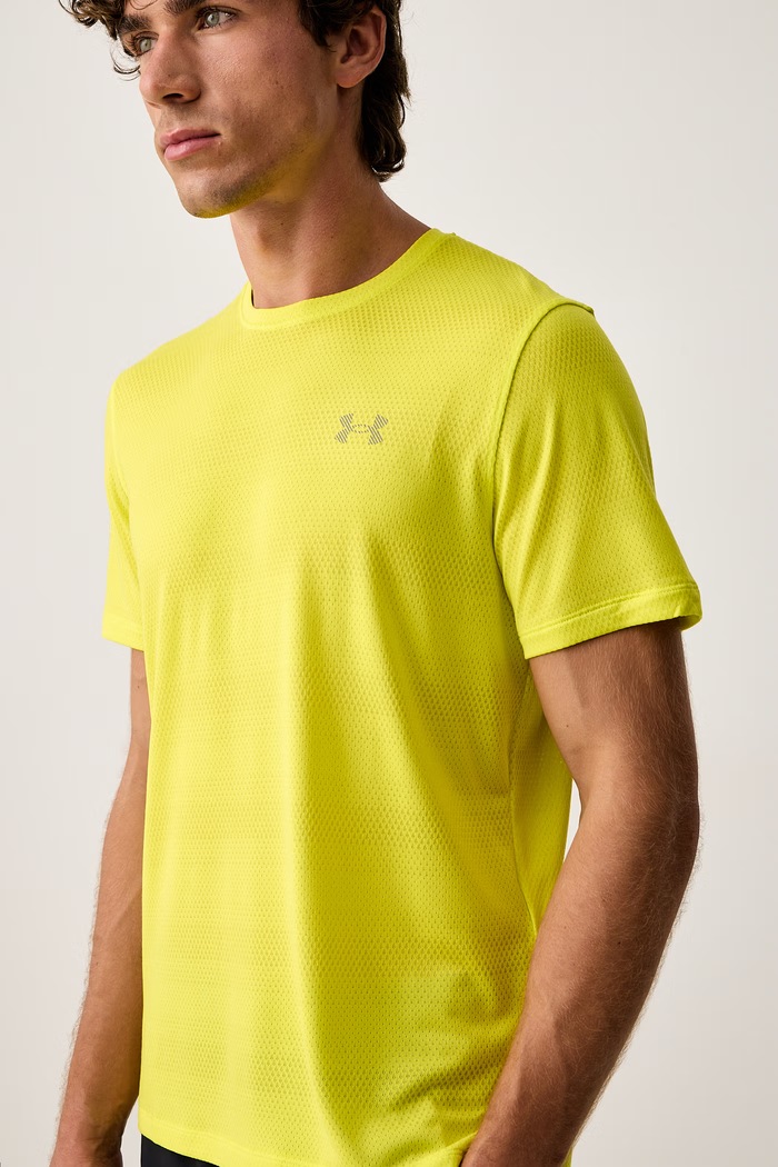 T-shirt treningowy męski Velociti Under Armour 6009517 żółty
