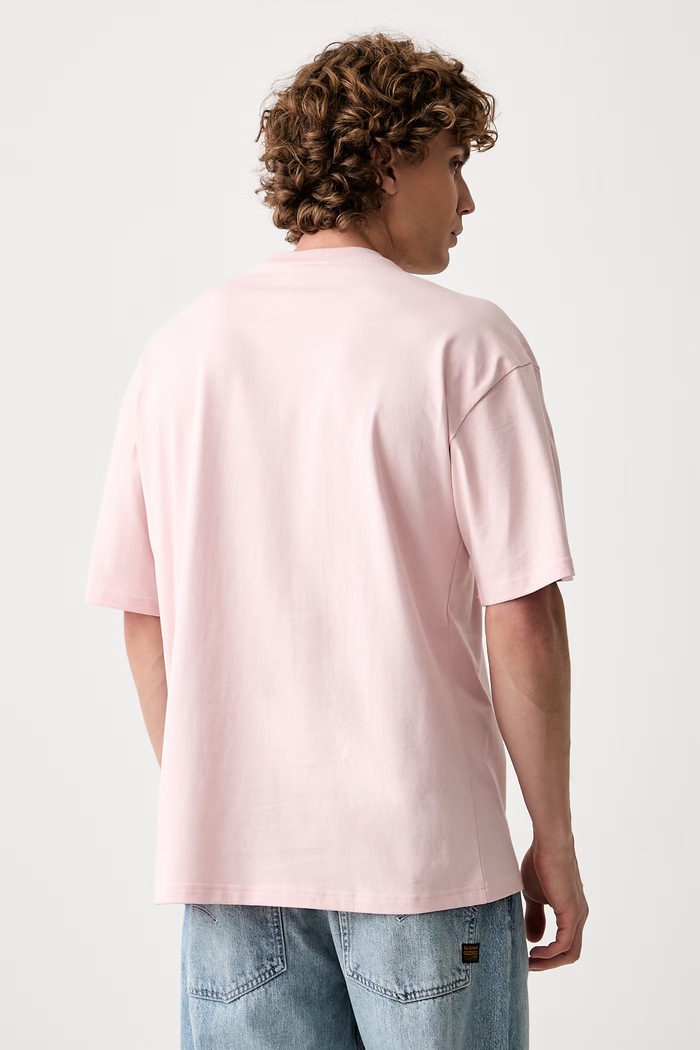 Odzież adidas Originals T-shirt męski bawełniany NCLR Loose LI2476 różowy