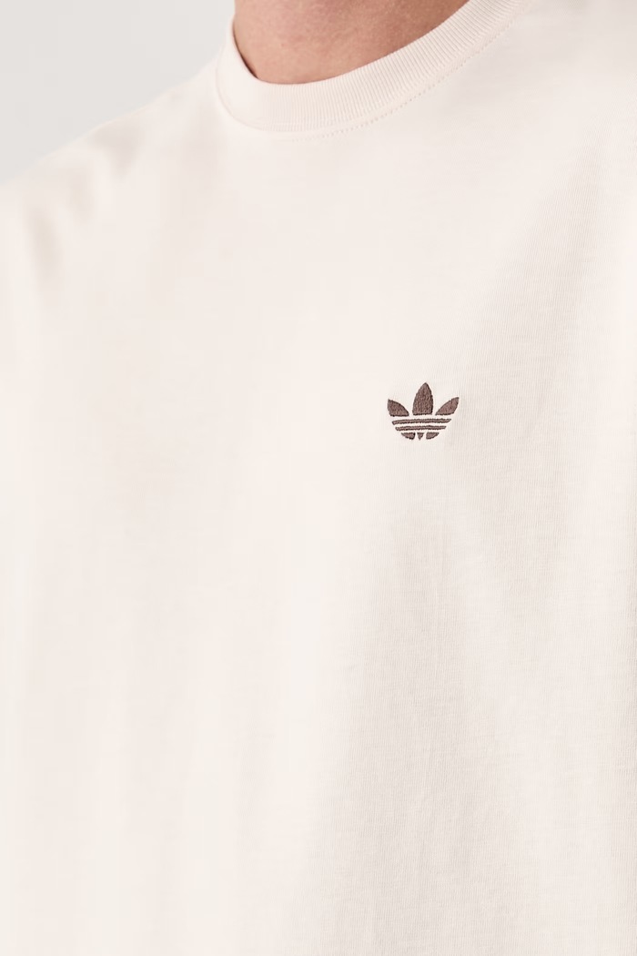 adidas Originals T-shirt męski bawełniany NCLR Loose LI2475 beżowy