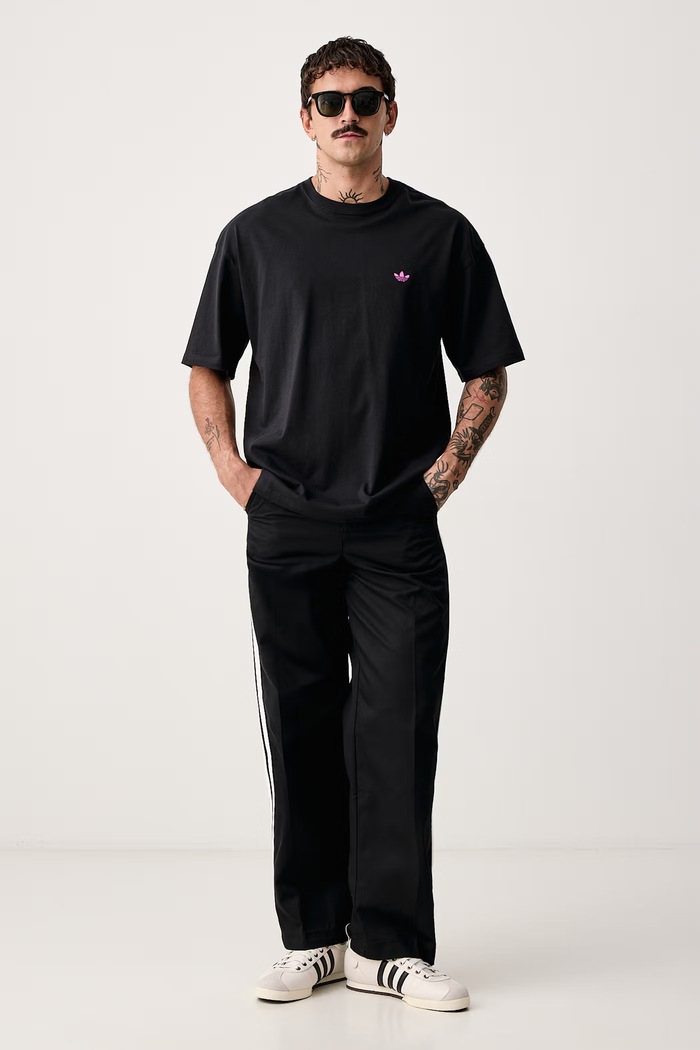 adidas Originals T-shirt ανδρικό βαμβακερό NCLR Loose LI2474 μαύρο AW26