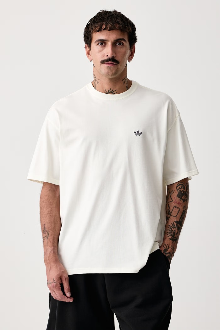 Ρούχα adidas Originals T-shirt ανδρικό βαμβακερό Milan LG9392 μπεζ