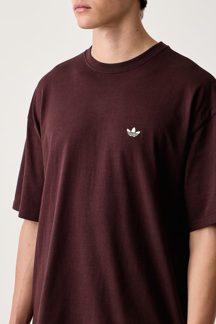T-shirt męski bawełniany Milan adidas Originals LG9393 brązowy