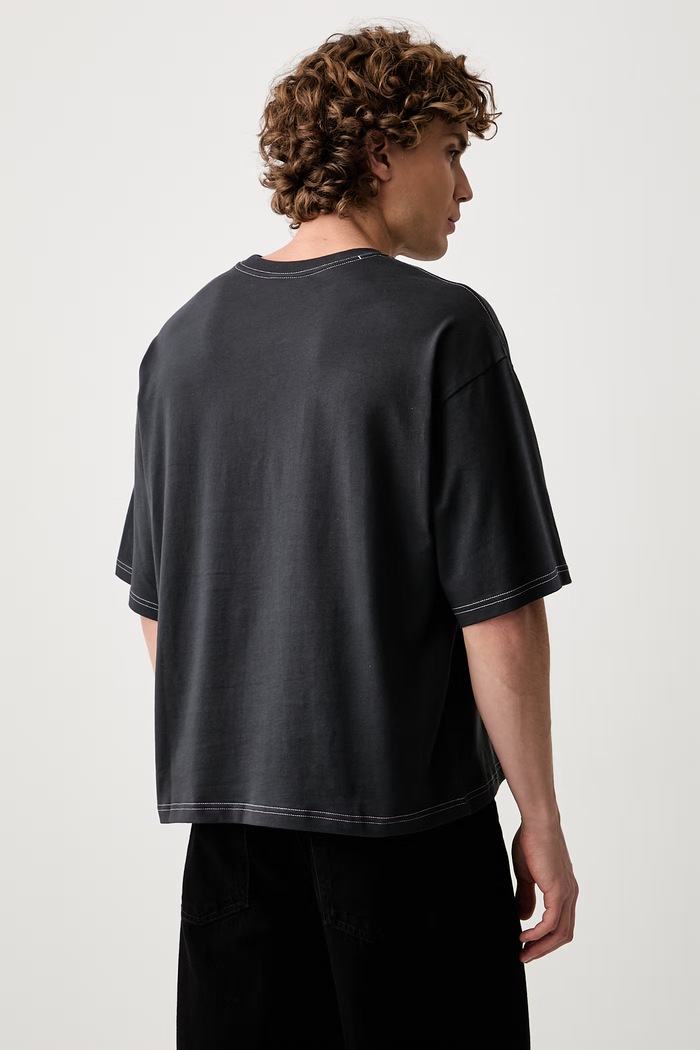Odzież adidas Originals T-shirt męski bawełniany Contrast Oversized LI2488 szary