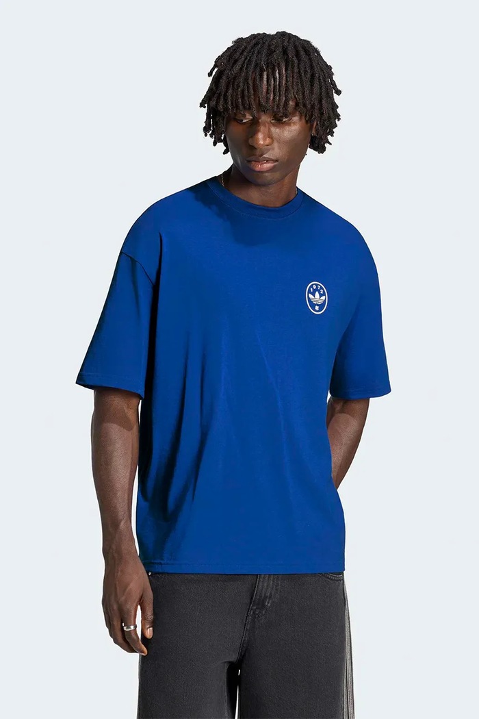 adidas Originals T-shirt męski bawełniany Koi GFX LI2479 granatowy AW26