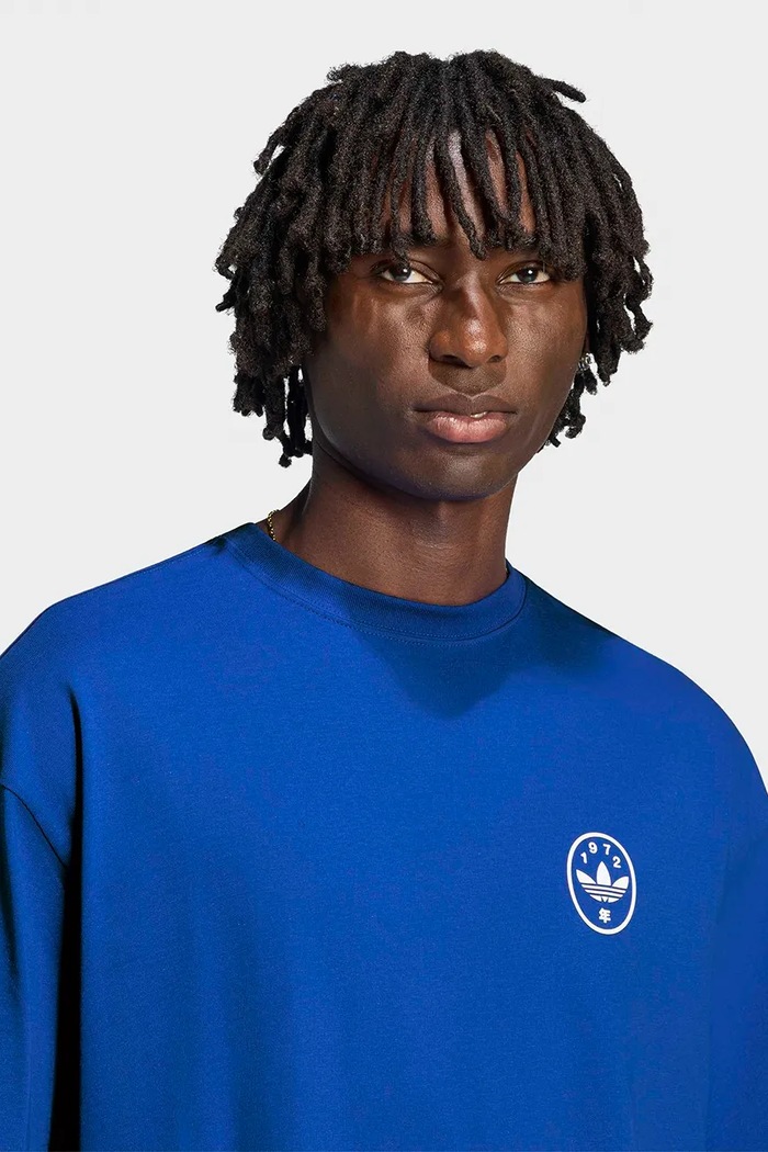 T-shirt męski bawełniany Koi GFX adidas Originals LI2479 granatowy