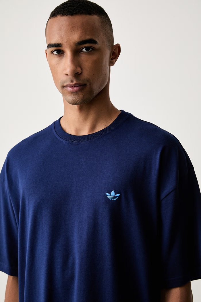 adidas Originals T-shirt męski bawełniany Napoli granatowy LG9395