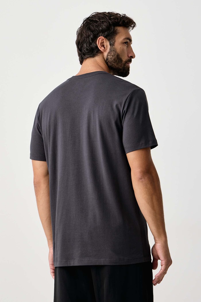 Odzież Jack Wolfskin T-shirt męski bawełniany A65910 czarny