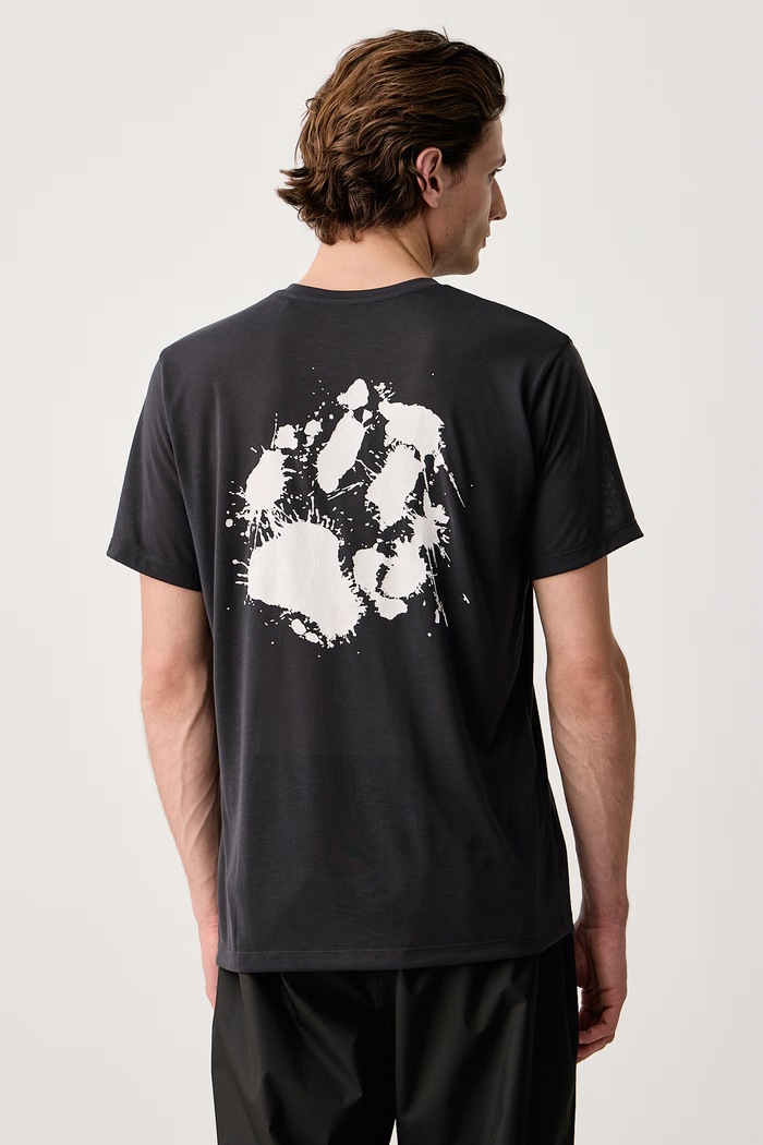 Odzież Jack Wolfskin T-shirt trekkingowy męski VONNAN WILD A66667 czarny