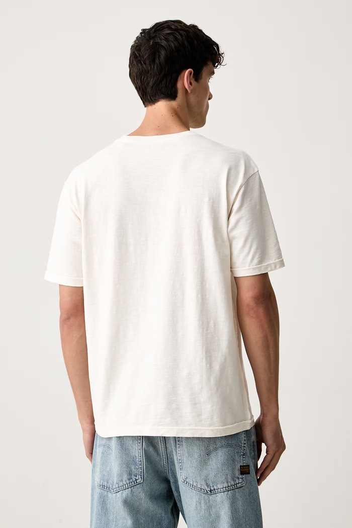 Odzież Scotch & Soda T-shirt męski bawełniany 184696 beżowy