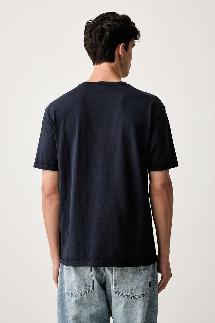 Odzież Scotch & Soda T-shirt męski bawełniany 184696 granatowy