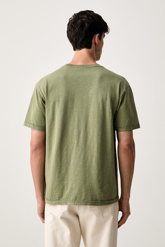 Odzież Scotch & Soda T-shirt męski bawełniany 184696 zielony