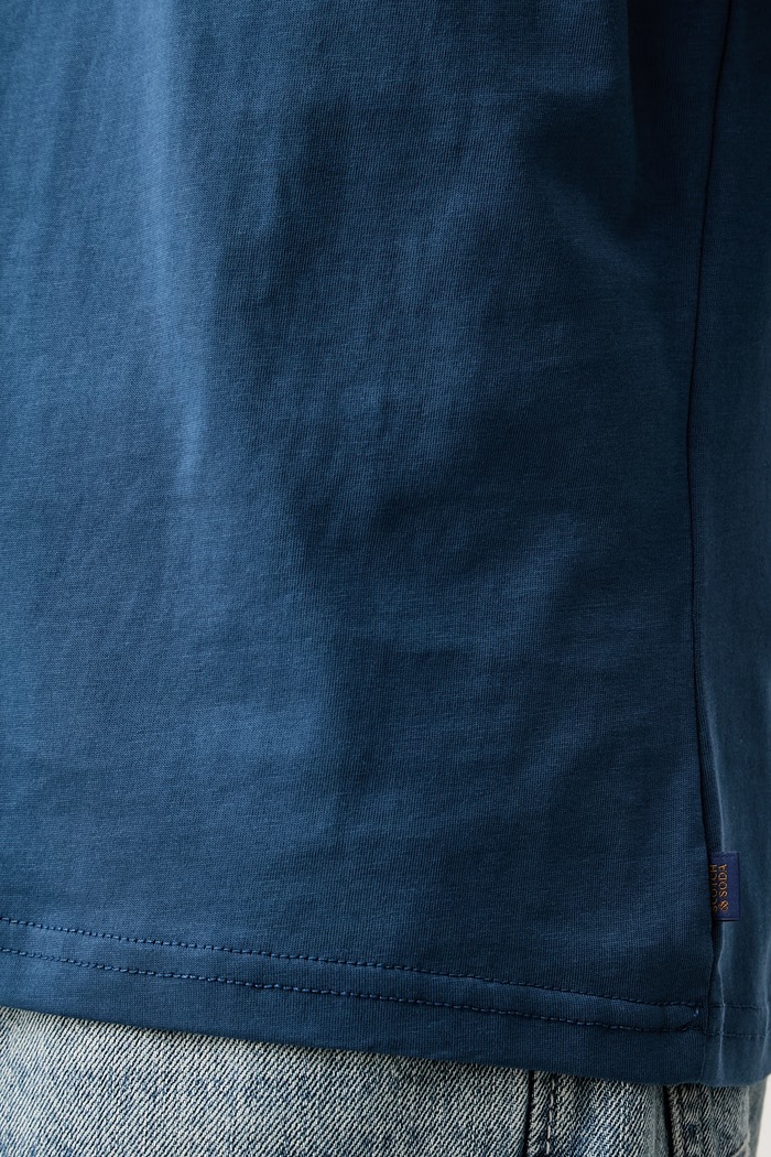 Scotch & Soda T-shirt męski bawełniany 183585 niebieski