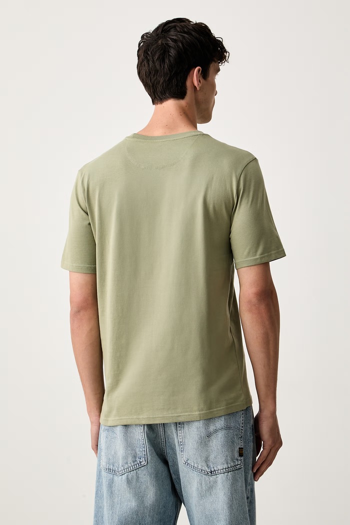 Odzież Scotch & Soda T-shirt męski bawełniany 183578 zielony