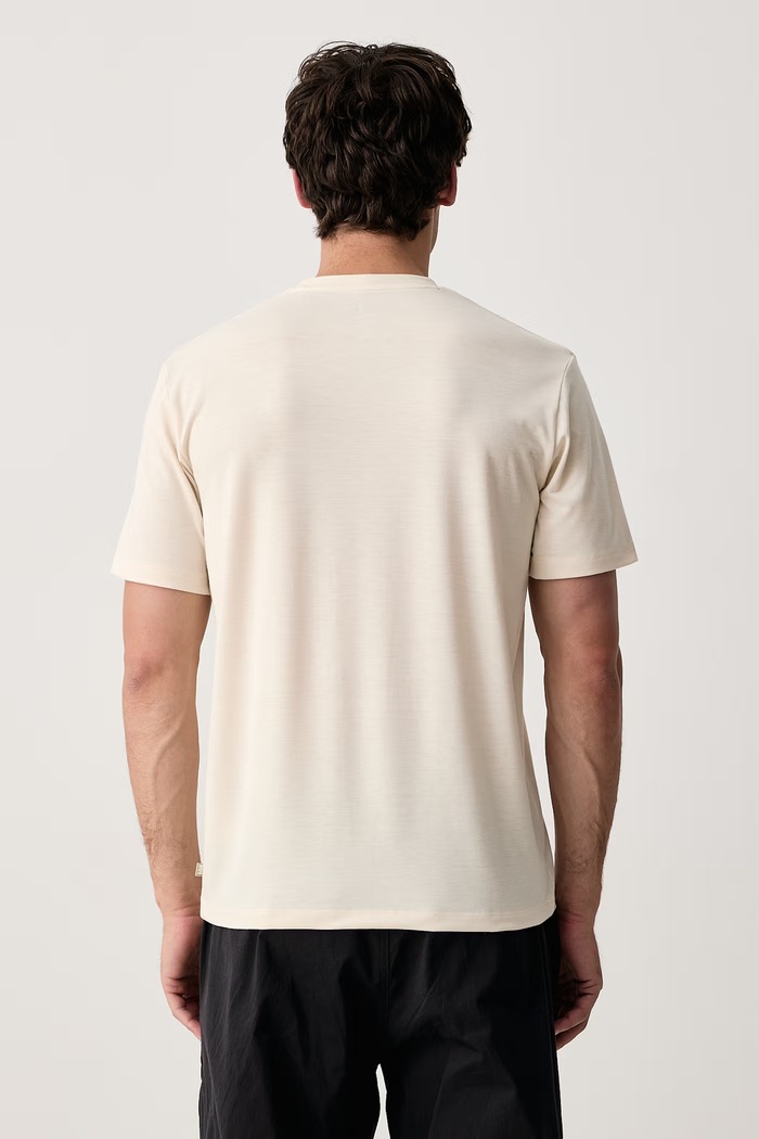 Odzież Helly Hansen T-shirt trekkingowy męski SKOG RECYCLED GRAPHIC 63082.034 beżowy