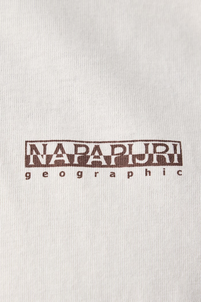 T-shirt męski bawełniany Teza Napapijri beżowy NP0A8BDRN1A1