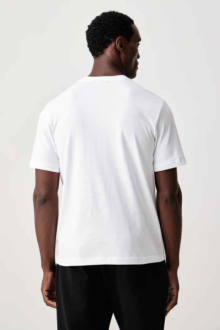 Odzież Napapijri T-shirt męski bawełniany Box Logo NP0A4IFL0021 biały