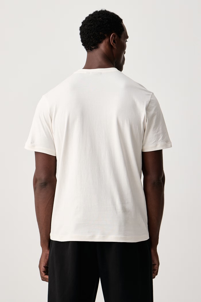 Odzież Napapijri T-shirt męski bawełniany Sunda NP0A8B3MFYA1 beżowy