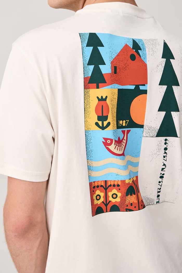 T-shirt męski bawełniany Swhol Napapijri NP0A8AU6N1A1 beżowy