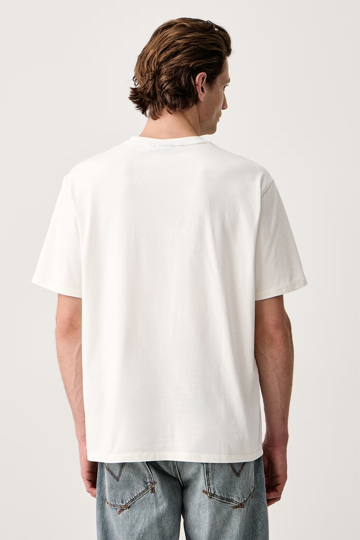 Odzież Napapijri T-shirt męski bawełniany S-Badge NP0A89492061 beżowy