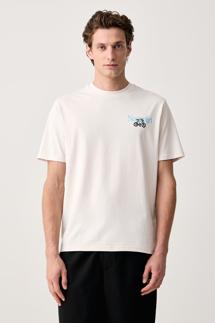 Odzież Napapijri T-shirt męski bawełniany Swhol NP0A8AU6FYA1 beżowy