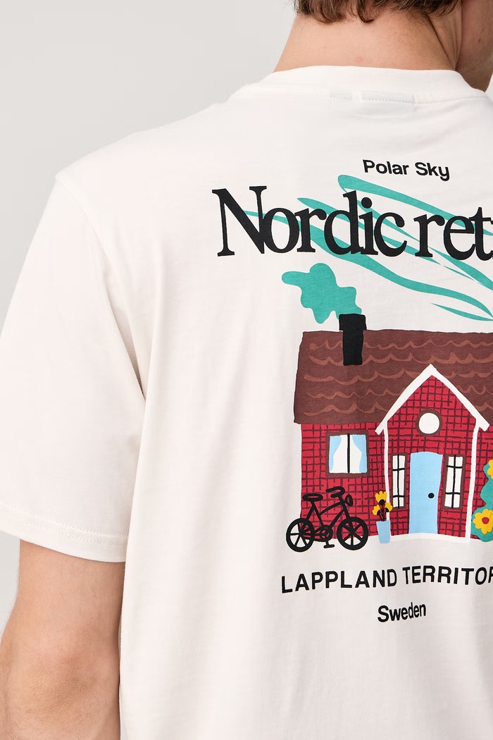 T-shirt męski bawełniany Swhol Napapijri beżowy NP0A8AU6FYA1