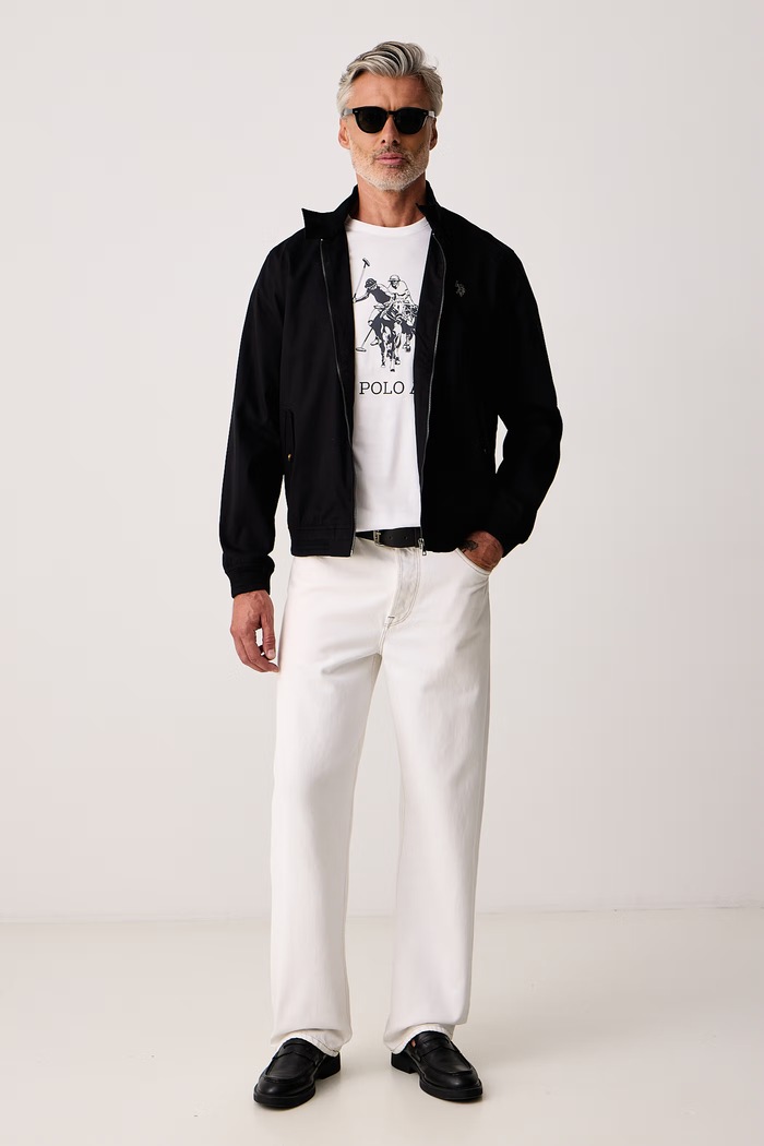 U.S. Polo Assn. Kratka majica moška bombažna LARGE DHM MUP5497 bela AW26