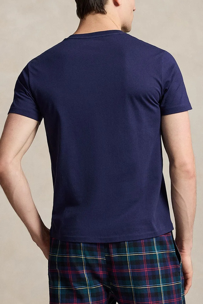 Polo Ralph Lauren T-shirt lounge bawełniany męski 714P18502 granatowy AW26