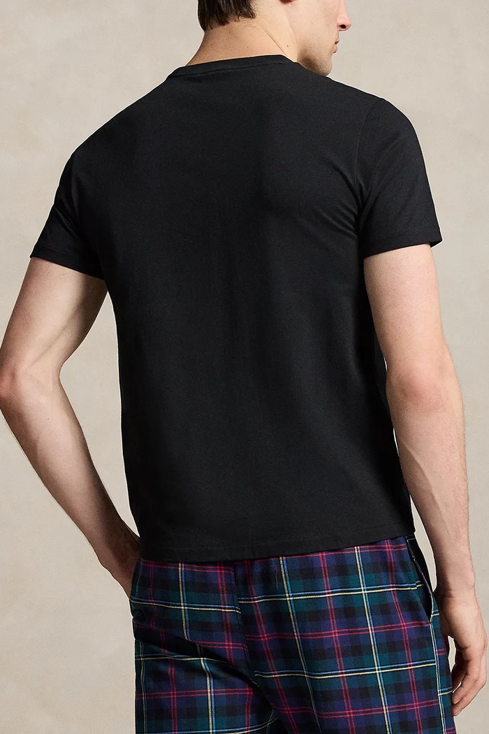 Polo Ralph Lauren T-shirt lounge męski bawełniany 714P18502 czarny AW26