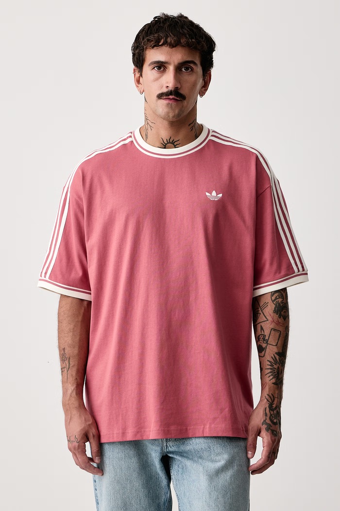 Odzież adidas Originals T-shirt męski bawełniany KW5691 różowy