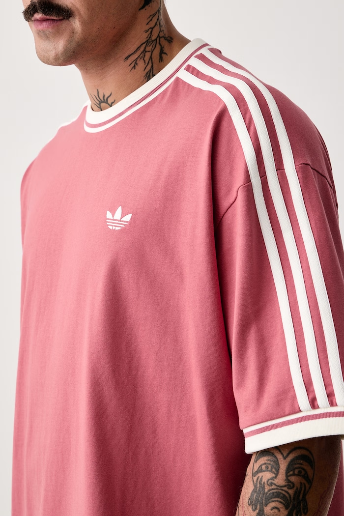 T-shirt męski bawełniany adidas Originals KW5691 różowy
