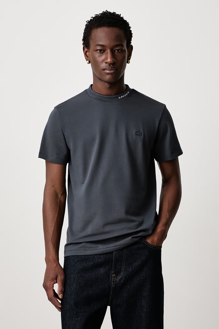 Lacoste Футболка чоловіча з бавовною сірий TH5060