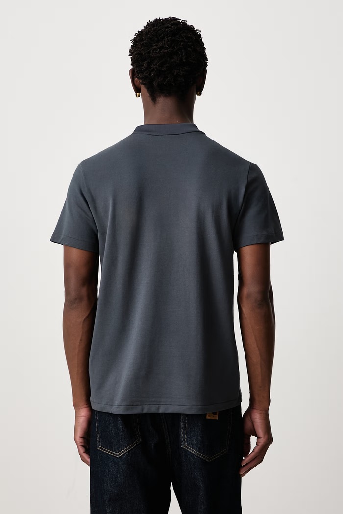 Lacoste T-shirt męski z bawełną szary TH5060