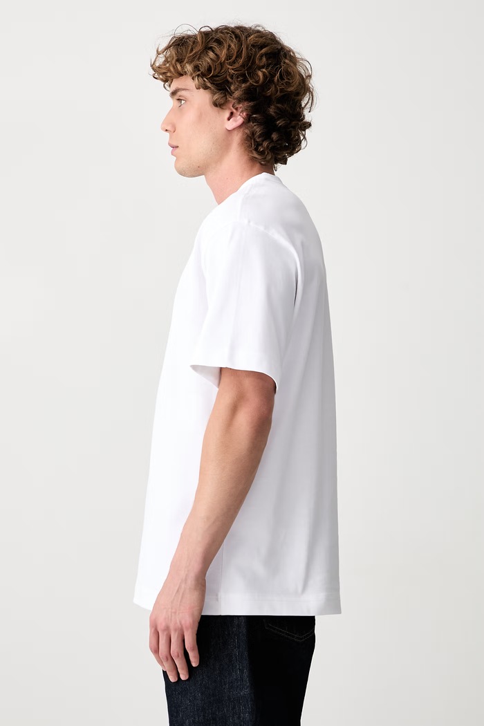 On Club Collective t-shirt in cotone da uomo bianco 1MG10710069