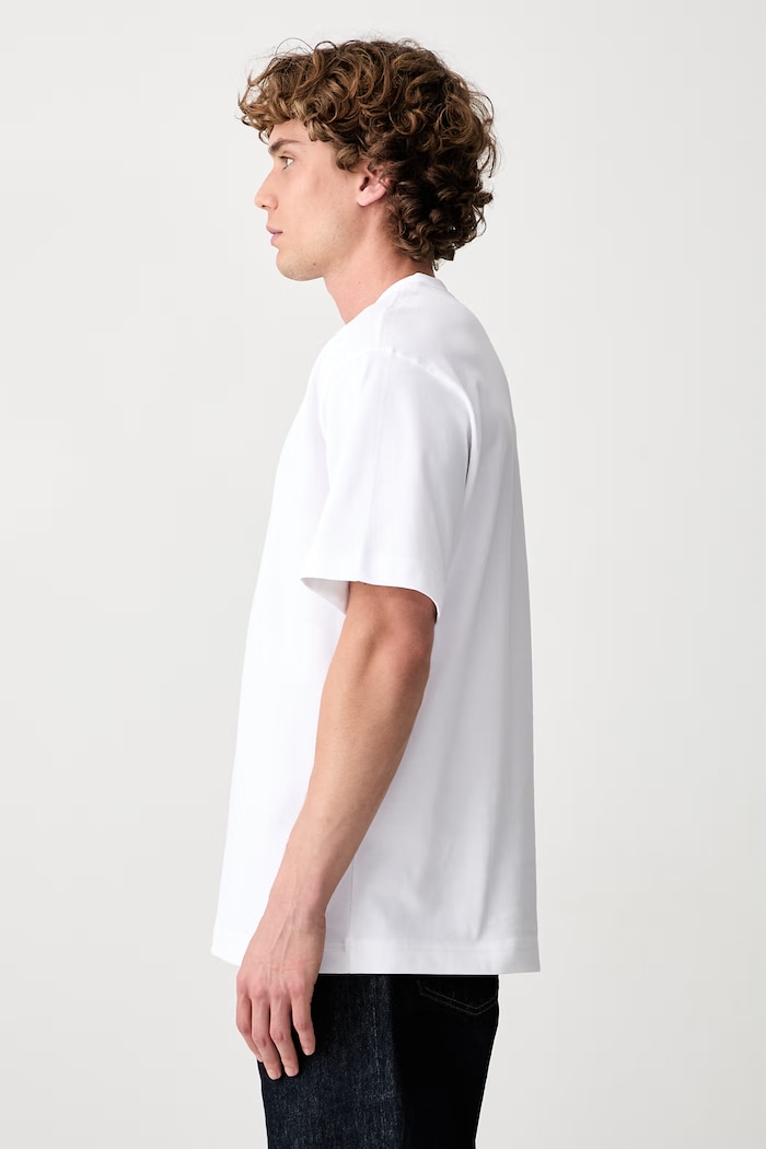 On Club Collective t-shirt in cotone da uomo bianco 1MG10710069