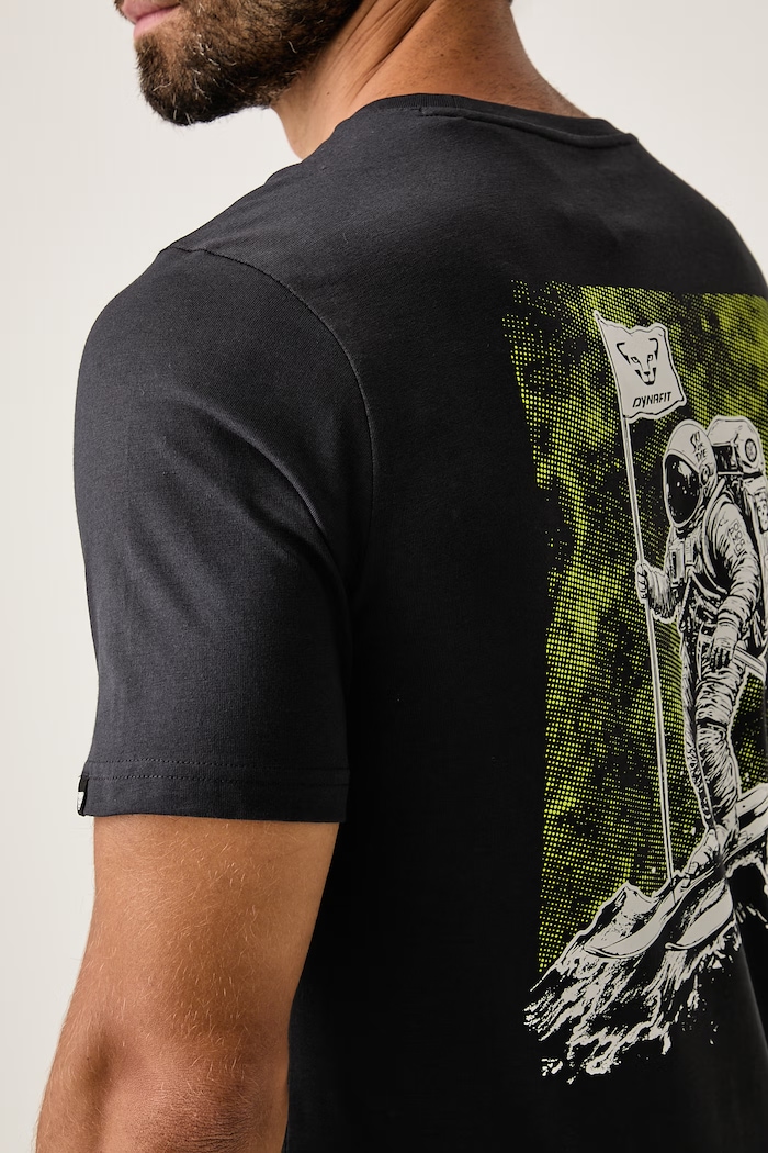 T-shirt sportowy męski bawełniany BACK GRAPHIC Dynafit 08.0000072146 czarny