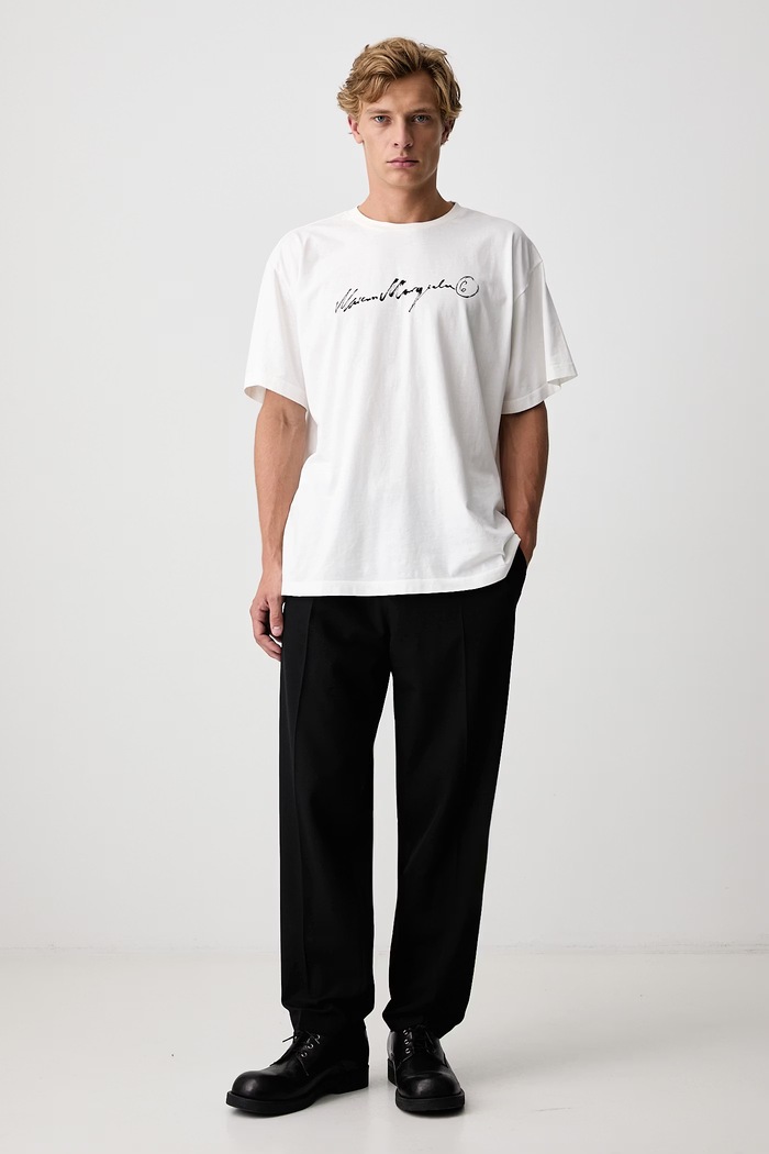 MM6 Maison Margiela T-shirt bawełniany męski SH0GC0077.M20258 biały AW26