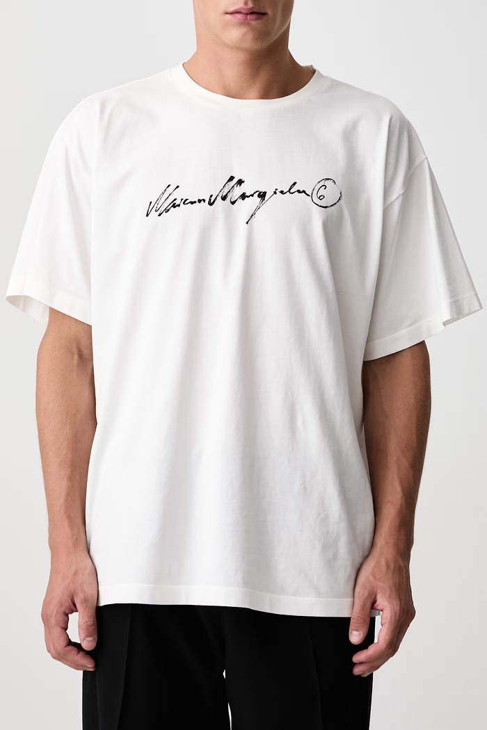 T-shirt bawełniany męski MM6 Maison Margiela biały SH0GC0077.M20258