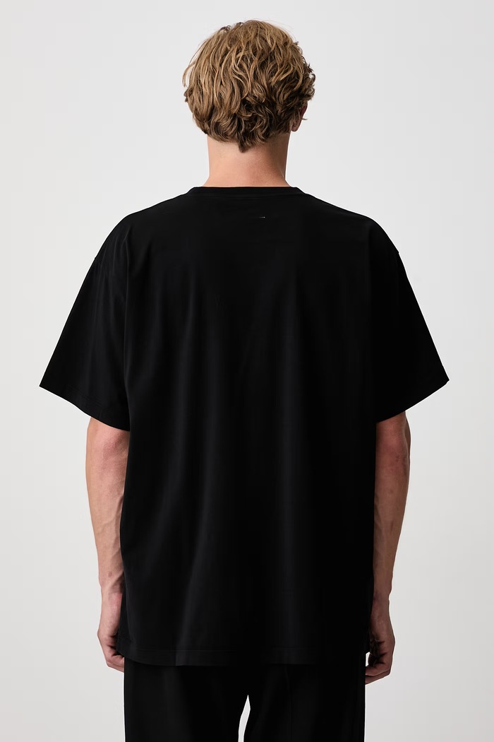 Odzież MM6 Maison Margiela T-shirt bawełniany męski SH0GC0077.M20258 czarny